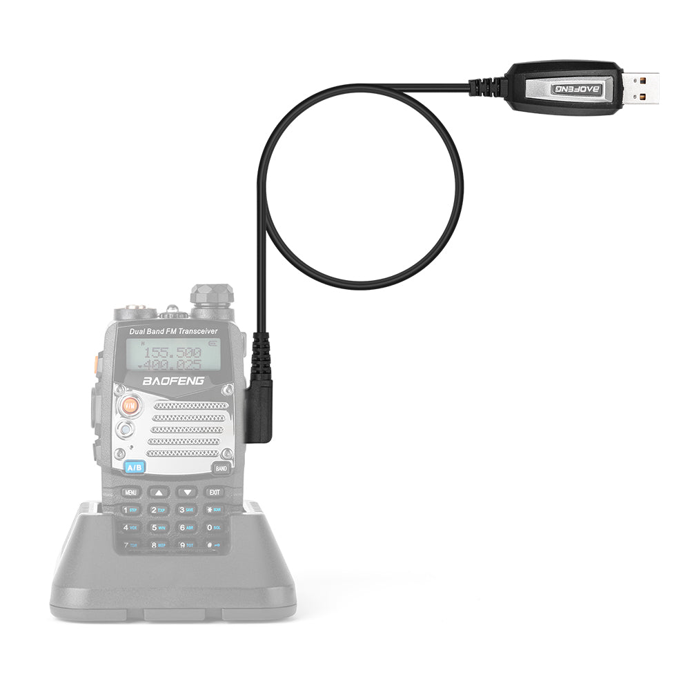 Baofeng Programming Cable for Walkie Talkies with 2-pin Connector - Radiokie.com