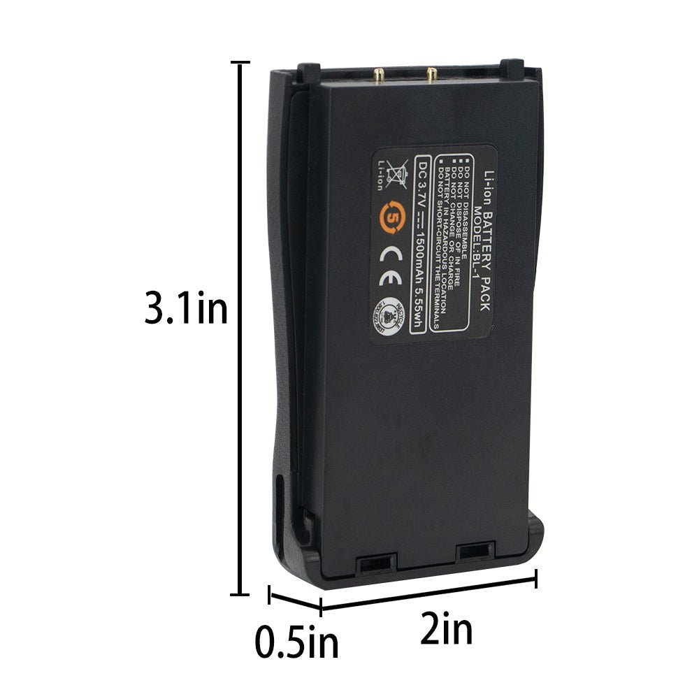 Rechargeable Battery Pack for Baofeng BF-888S Walkie Talkies - Radiokie.com
